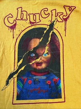 Chucky Graphic Kids' Yellow Short-Sleeve Tee